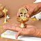 Kuber Brass Diya Oil Lamp - Traditional Deepam Style Metal Lamp for Home & Office Decor, Festivals, Ceremonies, Housewarming, Wedding Return Gifts & Decorative Lighting, Kamatchi Vilakku